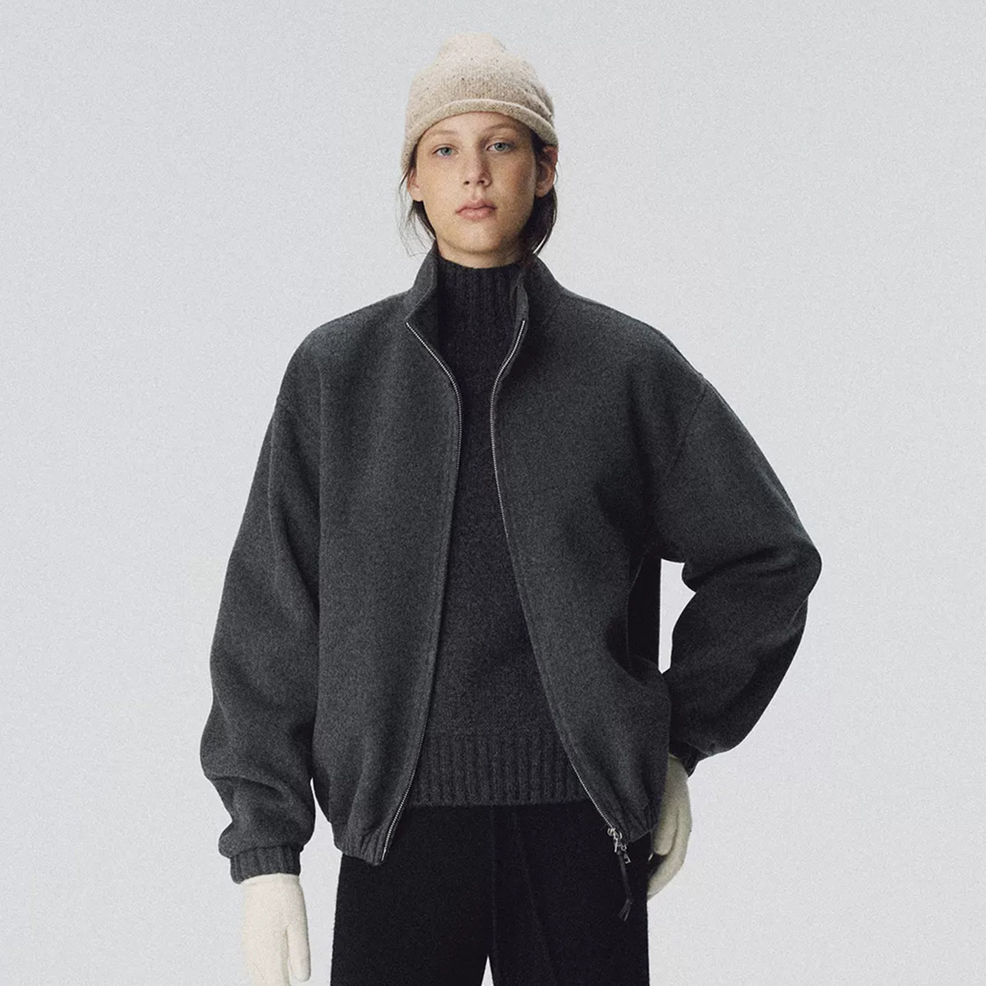 nothing written羊毛短外套女2025冬季新款小个子毛呢夹克大衣,女装/女士精品,短外套,淘宝优惠券,粉丝福利购,淘宝优惠卷