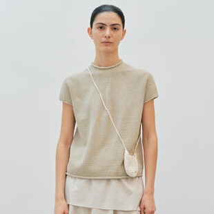 nothing written短袖针织衫女25春夏新款MOIA气质通勤宽松百搭T恤