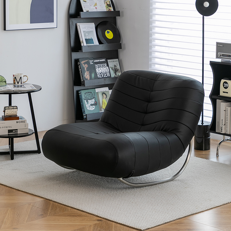 懒人沙发摇椅现代简约单人阳台可躺可睡毛毛虫沙发躺椅客厅沙发椅