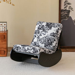 摇摇椅可睡可躺阳台休闲懒人沙发复古家用客厅单人设计师沙发椅子