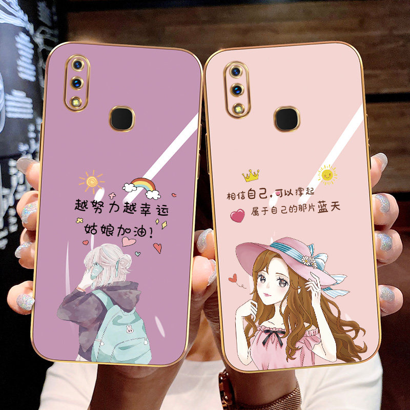 vivox21后指纹手机壳vivox21a后指纹直边电镀维沃x21全包镜头防摔viv