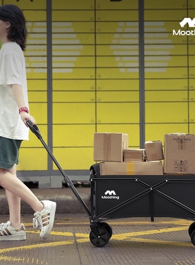 家用取快递小推车买菜车搬运购物牧行儿童野营露营拖车折叠工具车