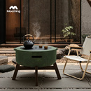 牧行2025新款 户外烧烤围炉煮茶庭院家用室内碳电两用烤火炉套装