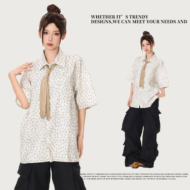 2025夏季新款男女中性同款单色短袖衬衫ORYCS17，男装衬衫，欧尔泰服饰工厂