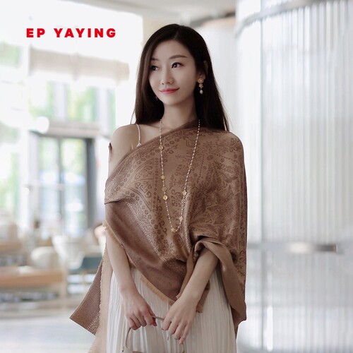 EPYAYING雅莹围巾山羊绒桑蚕丝