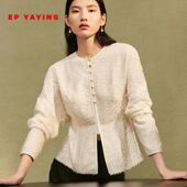 1237B 商场同款 YAYING雅莹女装 国风真丝圆领收腰外套