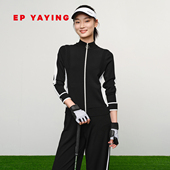 新款 9129A 拼接撞色修身 休闲针织外套2025夏季 城市运动风 EP雅莹