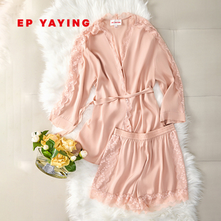 商场同款 真丝蕾丝粉色睡衣家居服套装 L901A YAYING雅莹女装
