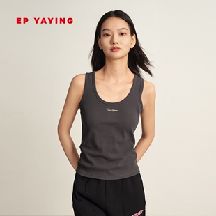 EP YAYING雅莹女装 运动风圆领修身背心 商场同款 5101A