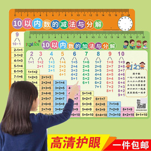10以内分解与组成卡片20以内分解与组成数学幼儿园数字加减分成表