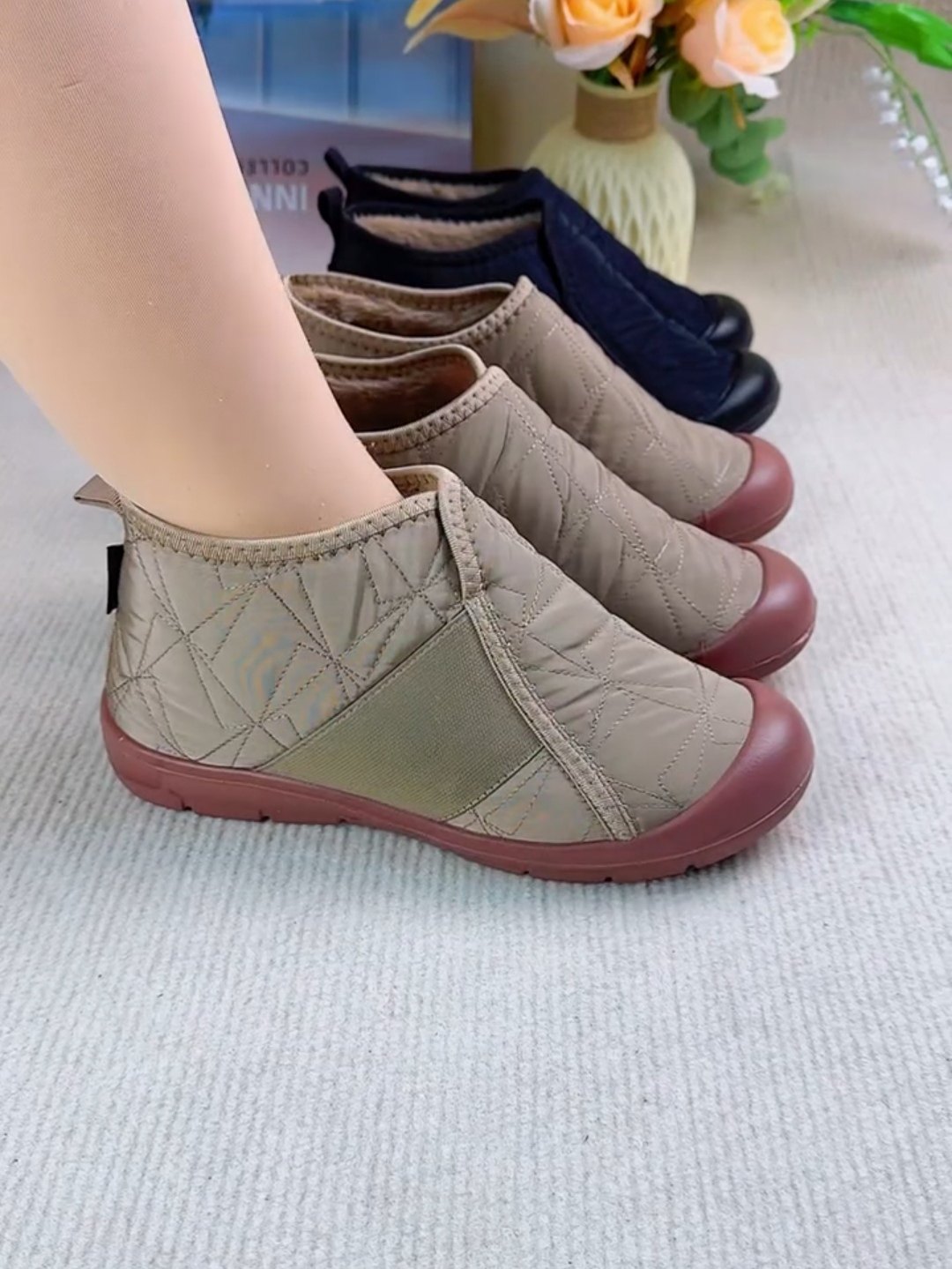 老北京布鞋新款软底老北京棉鞋女加绒加厚防滑一脚蹬休闲保暖棉靴,女鞋,时尚雪地靴,淘宝优惠券,粉丝福利购,淘宝优惠卷