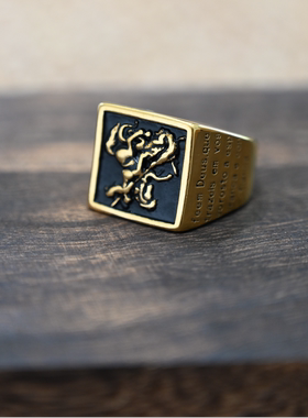 朋克个性欧美风潮流钛钢戒指饰品