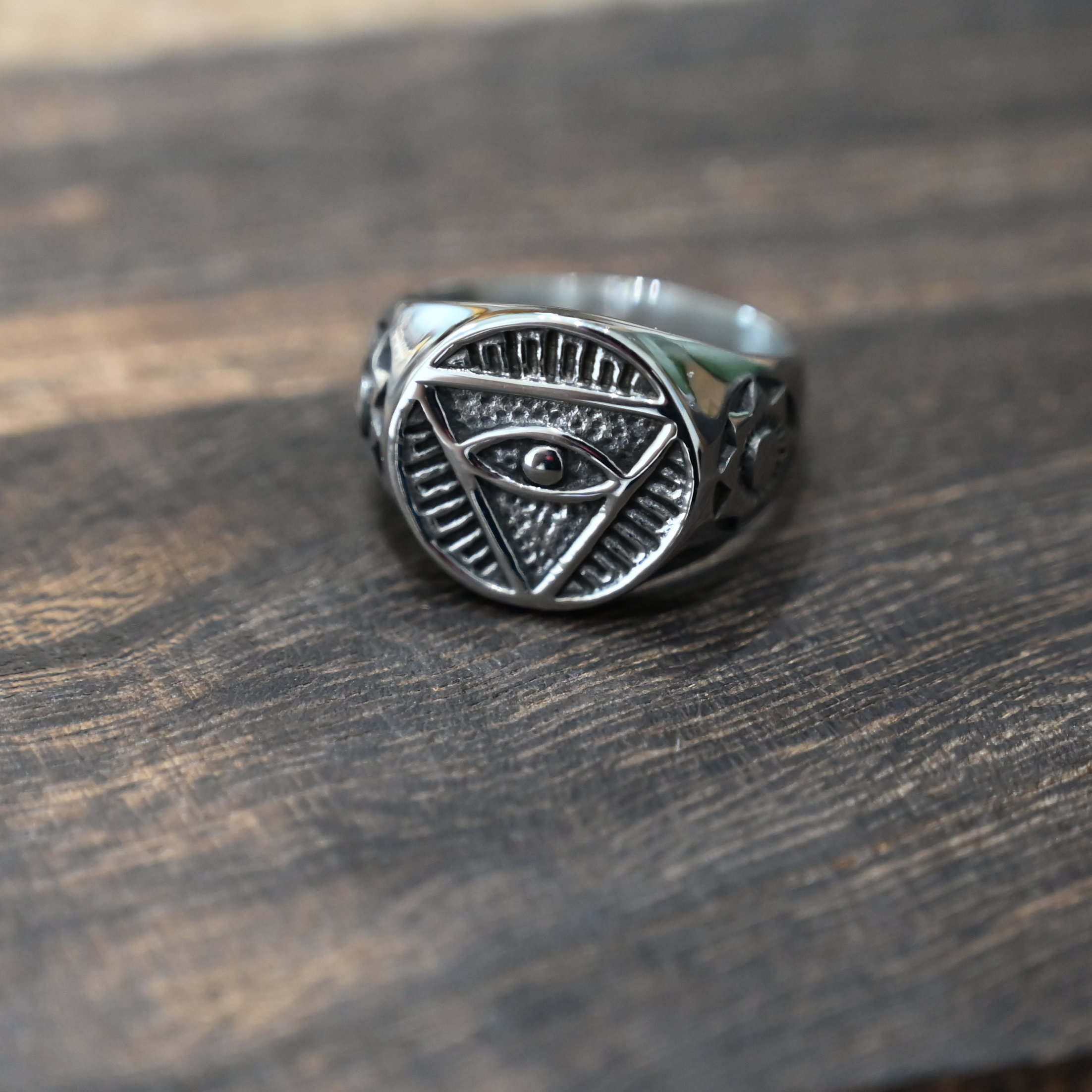 朋克个性欧美风潮流钛钢戒指饰品