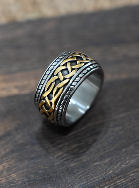 朋克个性欧美风潮流钛钢戒指饰品