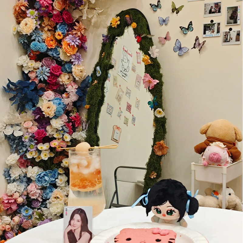 DIY苔藓造景镜子改造包图片