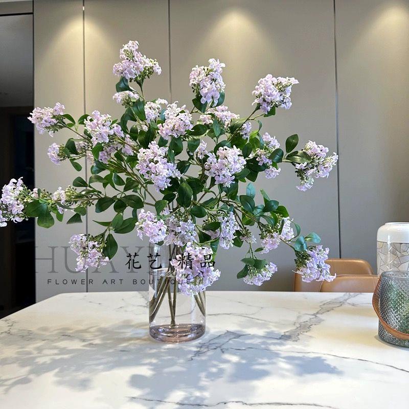 丁香花仿真花千里香假花田园风家居客厅餐桌装饰摆件直播间装饰花