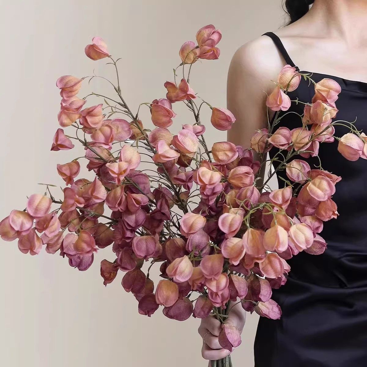 高级感朱砂粉仿真栾树灯笼果轻奢高档客厅假花装饰高品质餐桌花束,鲜花速递/花卉仿真/绿植园艺,仿真花,淘宝优惠券,粉丝福利购,淘宝优惠卷