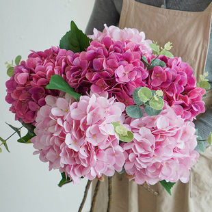 绣球花仿真花手感保湿手感花束客厅摆设餐桌花艺插花装饰摆件假花
