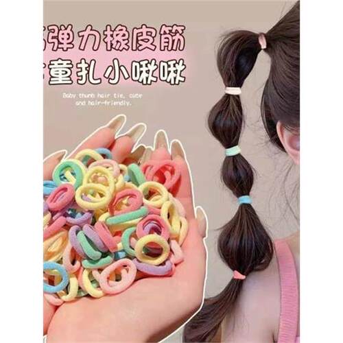 女童扎发头绳儿圈蝴蝶结