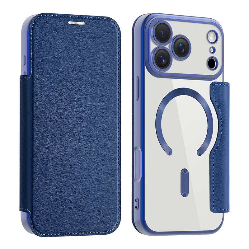 适用iphone17air手机壳17pro mx磁吸皮套苹果17por翻盖保护套真皮品质全包软硅胶iP16外套防摔男女超薄时尚潮