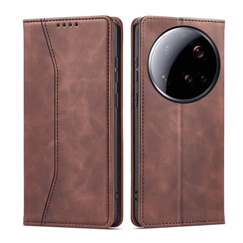 磁吸翻盖式适用honor荣耀maagic7pro手机壳皮套软边magic8por双面电话超薄保护套插卡钱包收纳卡全包边防摔男
