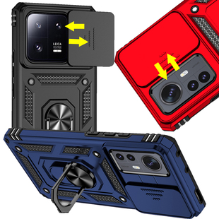 【高品质】新款小米POCO X3NFC手机壳X4/X5pro推窗X3pro保护套滑盖外壳M4/M6pro全包镜头盖带指环扣支架防摔