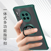 适用华为mate30e pro 5g手机壳50带指环支架P20磁吸m30保护套子meta30全包镜头P30por防摔磨砂透明超薄男外壳