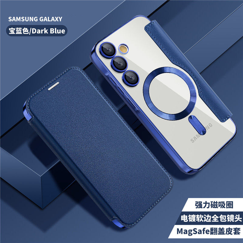 适用超薄galaxy三星A17手机壳翻盖a56保护套全包镜头A36防摔SM-A176B皮套5G男女A5660新款外壳掀揭case海外版