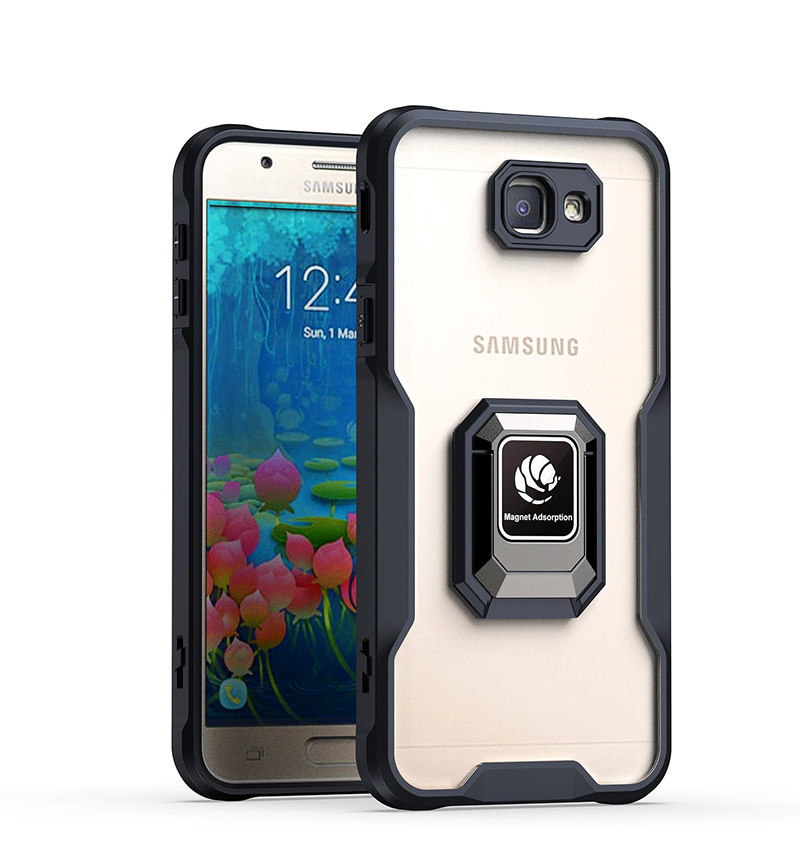 适用galaxy三星j7prime手机壳j5prime全包镜头g6610手机套支架式电话