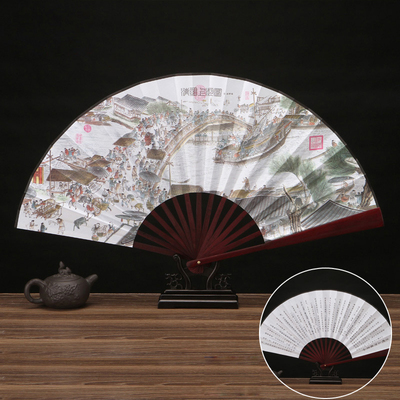 Chinese style gift Folding fan craftwork Creative souvenir
