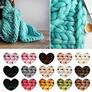 Super Thick Natural Wool Chunky Yarn Felt Wool Roving Yarn