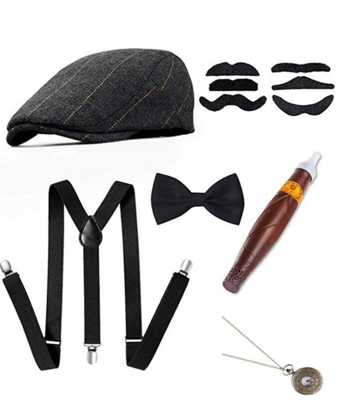 1920S Mens Great Gatsby Accessories Set Gangster Costume