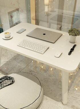 Small table on the bed bedroom sit ground can fold desk on