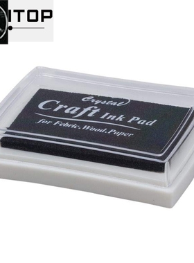 black ink pad inkpad rubber stamp finger print craft non-t。