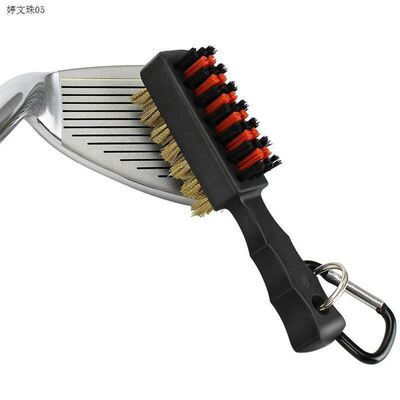 1 Pc Golf Club Brush Groove Cleaner Dual Sided Tools Portabl
