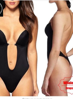 bodyShaper Slips Backless Waist Trainer U Plunge Underdress