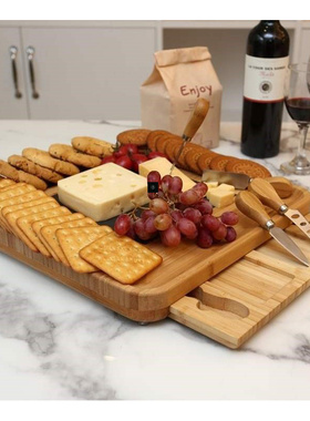 Cheese board bamboo set fruit board cheese board bread
