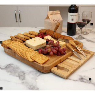 Cheese board bamboo set fruit board cheese board bread