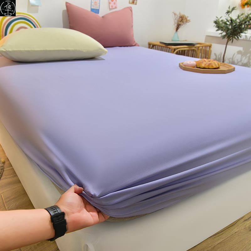 mono color sheet bedsheet bed linen spread cotton bed cover