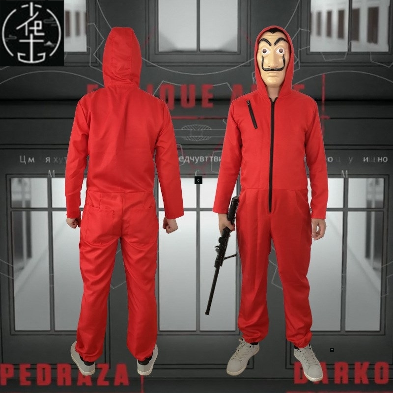 House of Paper Dali Cosplay Halloween Money Heist Costume