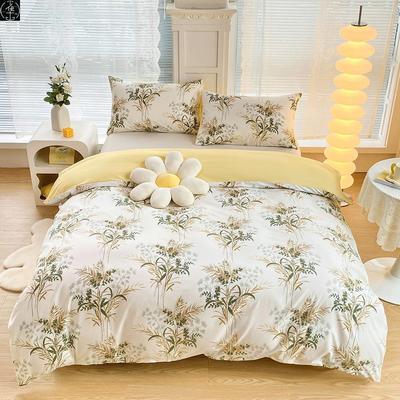 Bedding cover pillowcase printed bedsheet 3/pcs set 床品
