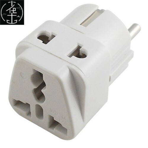 UK/US/EU/AU Socket to Germany France Travel Power Adapter