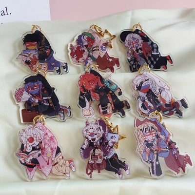 Countryhumans果泥国拟周边ch五常钥匙扣麻花挂件瓷俄美法英德