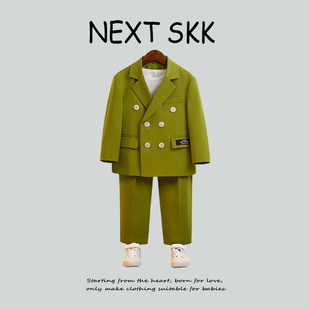 英国NEXT SKK男童西装套装春秋英伦花童演出服中小童宝宝周岁礼服