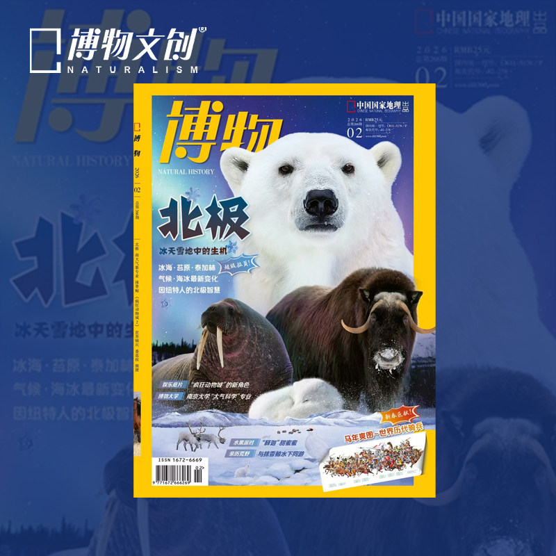 中国国家地理博物26年1月马2月北极月刊单刊自然科普杂志25年典藏,模玩/动漫/周边/娃圈三坑/桌游,潮玩盲盒,淘宝优惠券,粉丝福利购,淘宝优惠卷