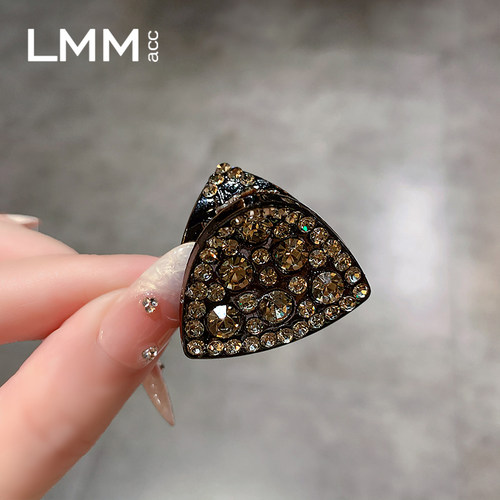 2025新款精致满钻三角小抓夹