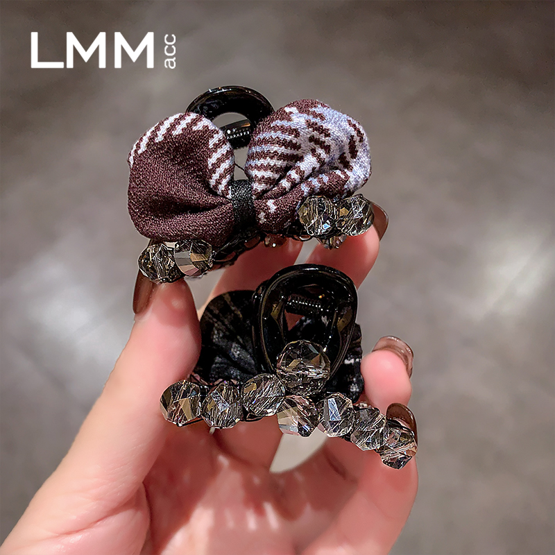 女高级感水晶刘海夹侧边夹