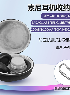 适用Sony索尼H900N 100ABN 100AAP 100A H600A耳机收纳包wh1000xm5 1A 1R 1ADAC 1ABT 1RNC 1RBT耳机包