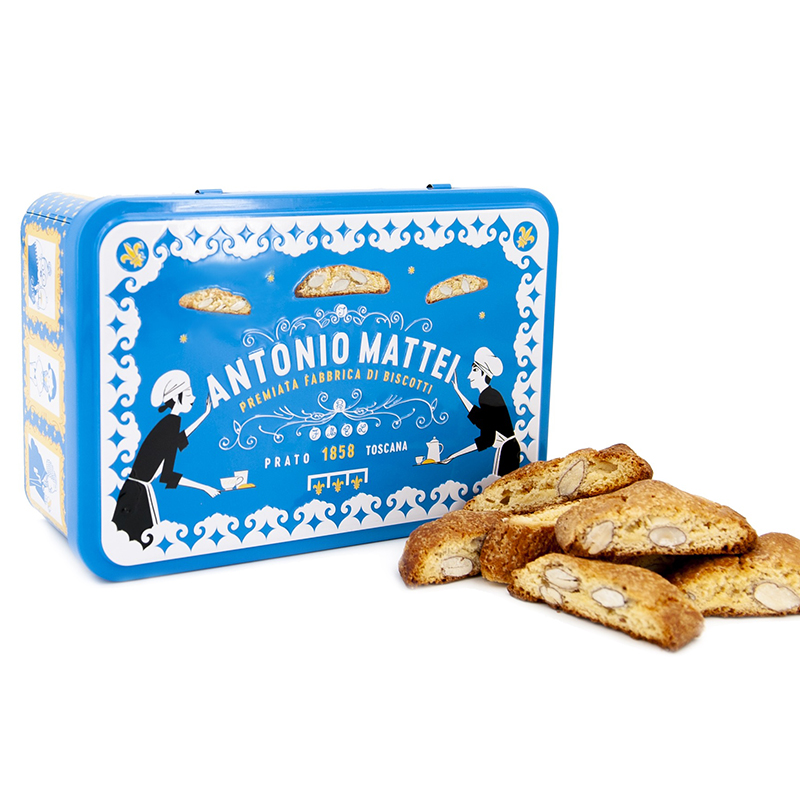 送礼佳品精美礼盒意大利原装进口手工无添加脆饼干扁桃仁300g