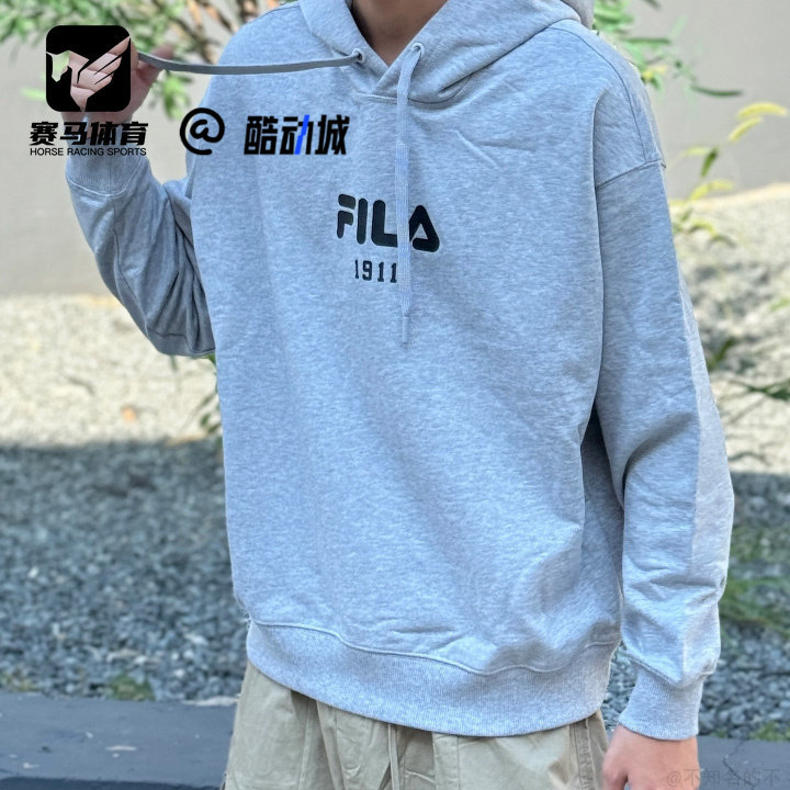 斐乐情侣舒适百搭运动学院风卫衣